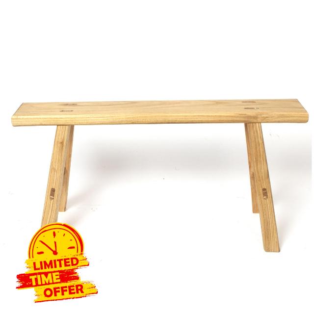 Wood Bench Vintage Noodle Bench Small Wooden Bench for Bedroom Entryway Handmade Solid Wood Decorative Bench 2-3ps Kitchen & Dining Room Benches