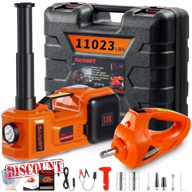 12IN1 Electric Car Jack 5 Ton - 11023 LBS Floor Jack Lift