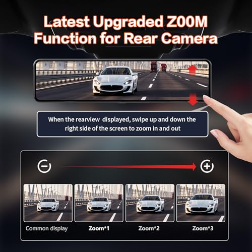 2160P UHD Smart Rearview Mirror Camera for Cars & Trucks