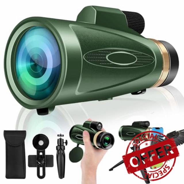80X100 HD Monocular Telescope