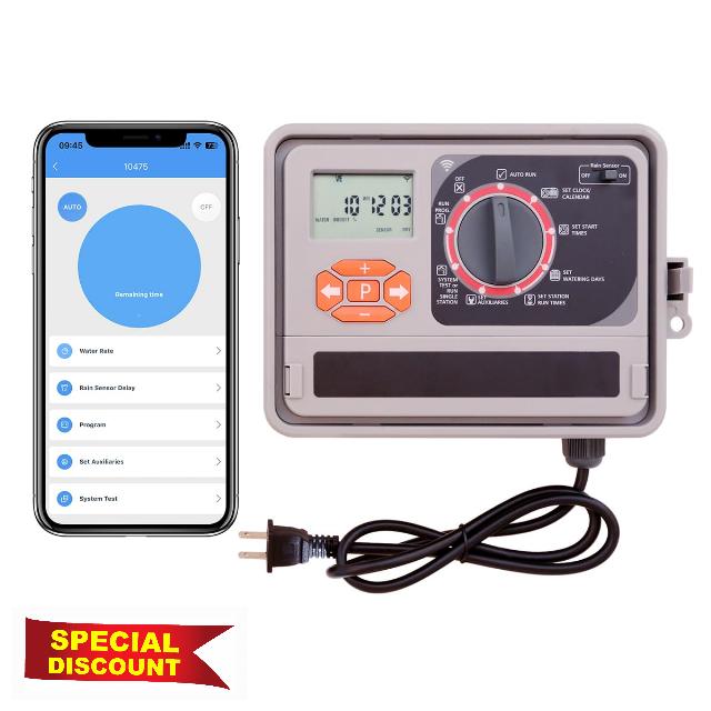 Garden Smart 11-Zone WiFi Sprinkler Controller Watering Timer Irrigation System Outdoor/Indoor 10475