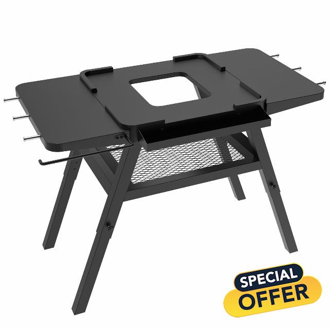 Adjustable Grill Stand for Ninja Outdoor Woodfire Series