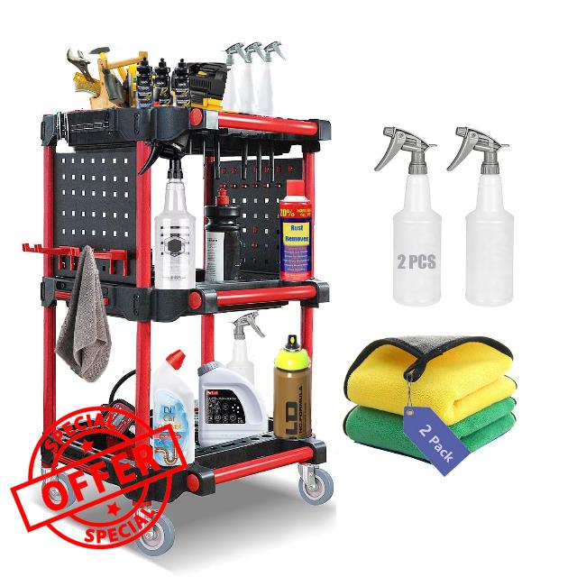3 Tier Detailing Tool Cart