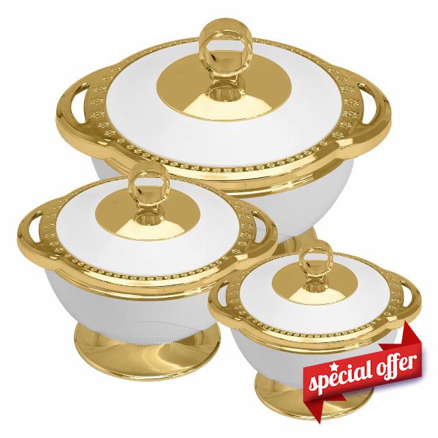Steel Plastic Casserole with Lid 1700 ML