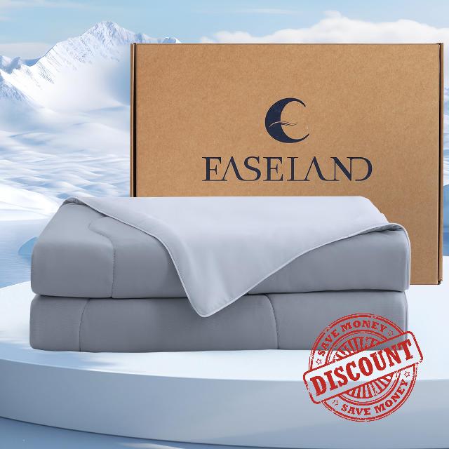 EASELAND Tencel Lyocell Cooling Comforter Queen Size