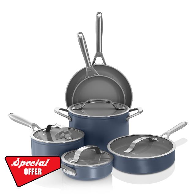 Ninja NeverStick Ceramic Pro 10-Piece Cookware Set