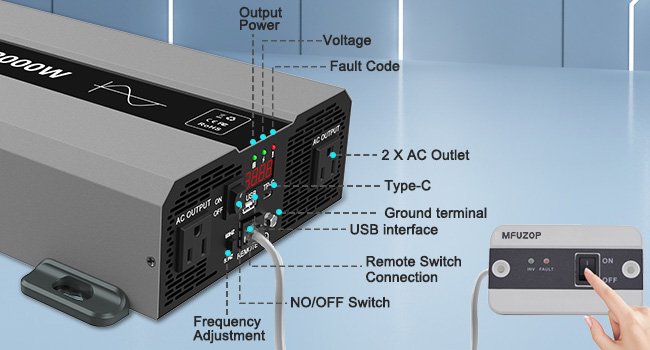 pure sine wave inverter 2000w