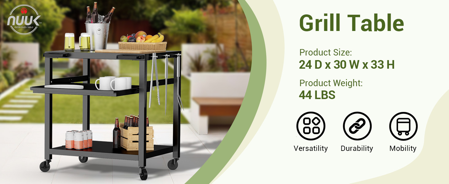 outdoor grill table