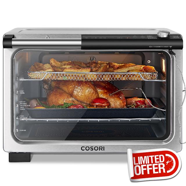 COSORI Ceramic Air Fryer Toaster Oven Combo