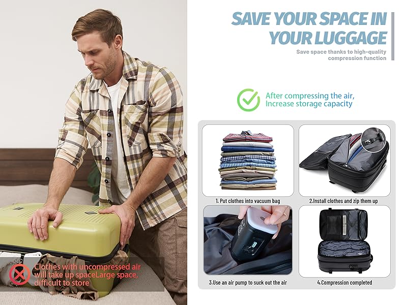 anti theft vacpack travel vacuum backpack