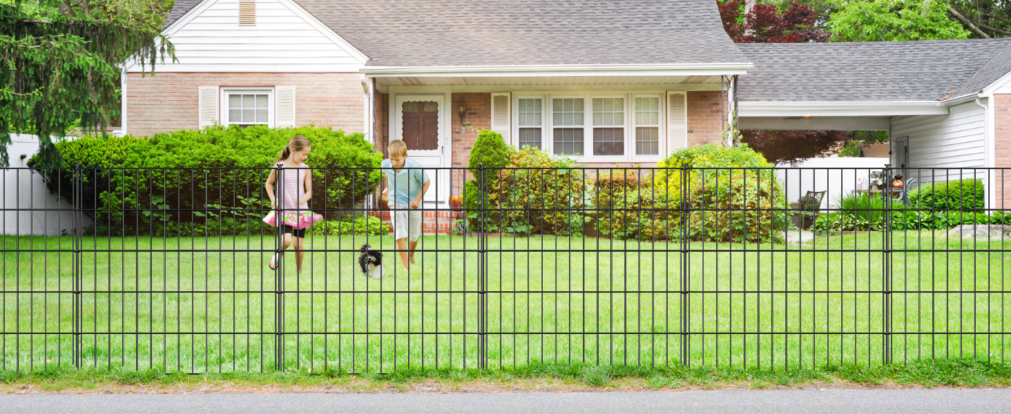 Flat style garden fence- 6panels(L) A+-04