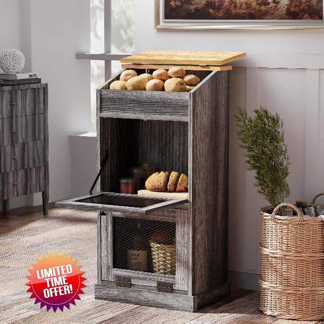 ONG Potato Storage Wood Box