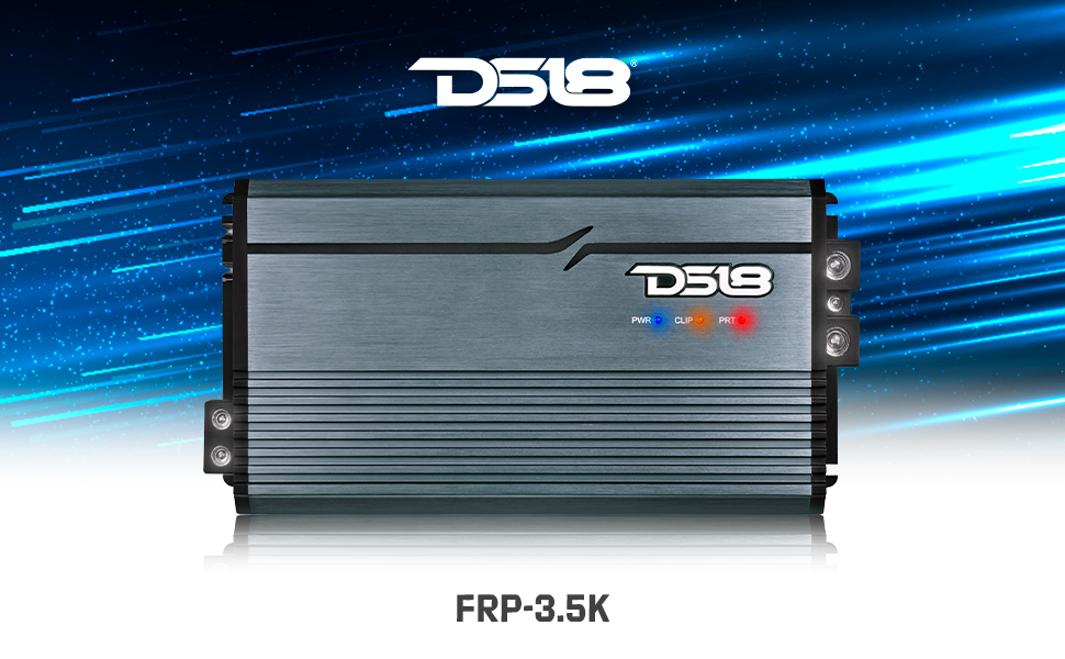 Full-Range Class D 1-Channel Amplifier 3,500 Watts RMS @ 1-Ohm, Monoblock Amplifier, ds18 amplifier