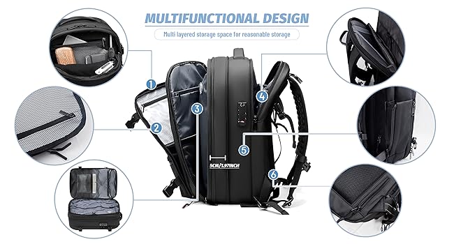 airback backpack with vacuum seal