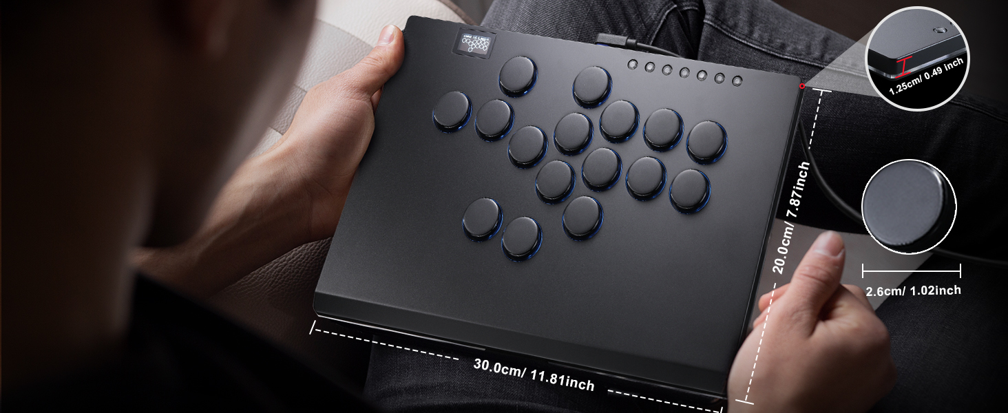 haute42 cosmoxgame hitbox controller leverless controller leverless arcade stick arcade controller