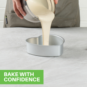 These oven-ready pans have a straight-sided design for beautiful cakes every time.