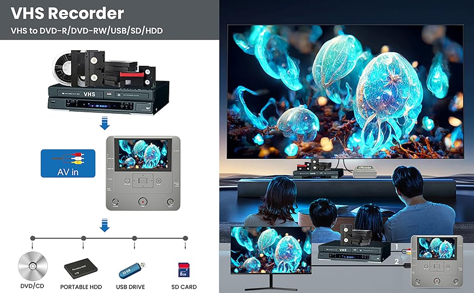 DVD Recorder,VHS Recorder,vhs to dvd recorder,VCR to DVD Recorder,dvd vhs combo recorder