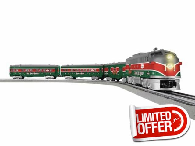 Lionel Sleigh Bell Limited Passenger LionChief 5.0 Electric O Gauge Train Set with Bluetooth & Remote