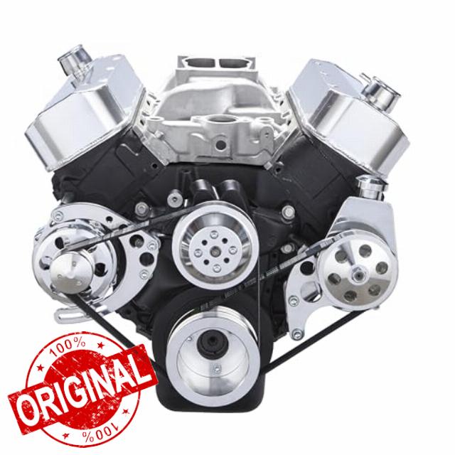 Big Block Chevy Serpentine Pulley Conversion Kit ALT PS BBC 396 427 LWP