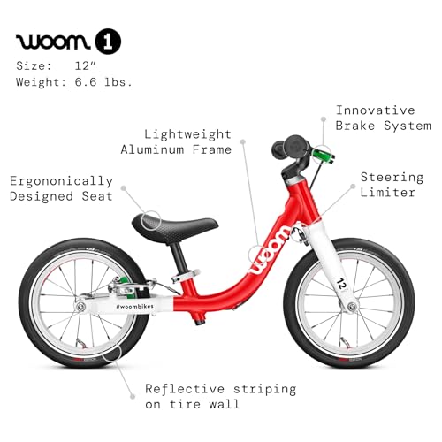 Lightweight 12-Inch Toddler Bike with Handbrake & Steering Limiter