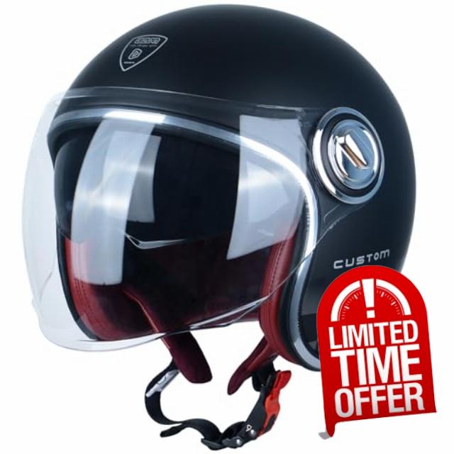 Open Face Motorcycle Helmet for Adults