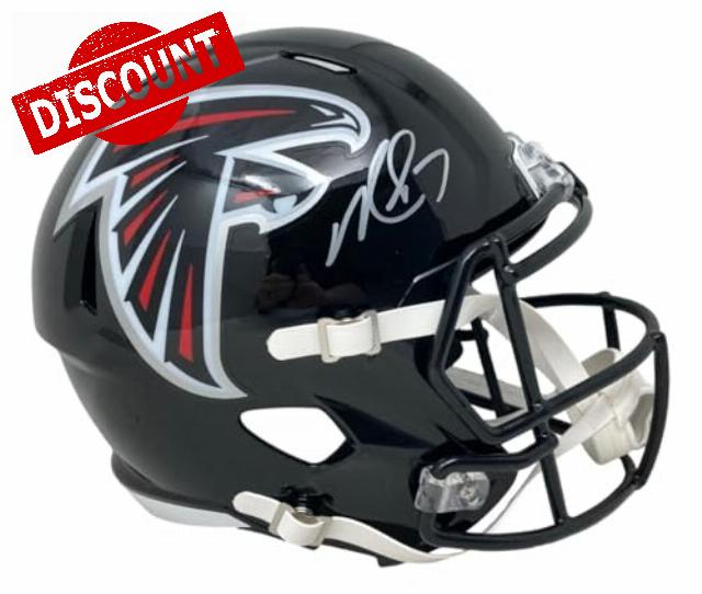 Michael Vick Signed Atlanta Full Size Replica Speed Helmet BAS ITP