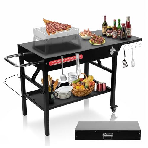 580LBS Heavy Duty Folding Grill Cart