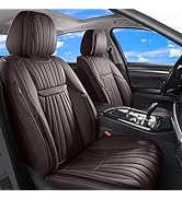 COMFDRIVE Faux Leather Seat Covers Front Seats, Universal Full Coverage Car Seat Cover Waterproof...