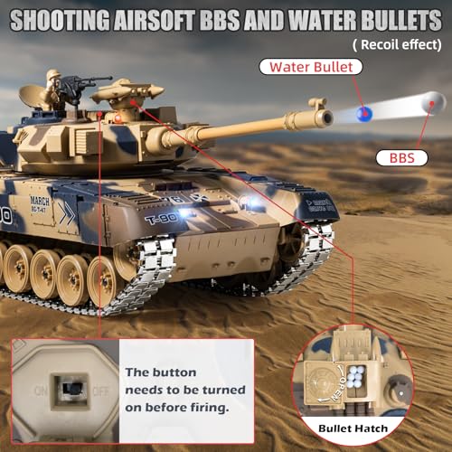 2.4GHz RC Tank with BBS & Water Bomb & Somke & Sound
