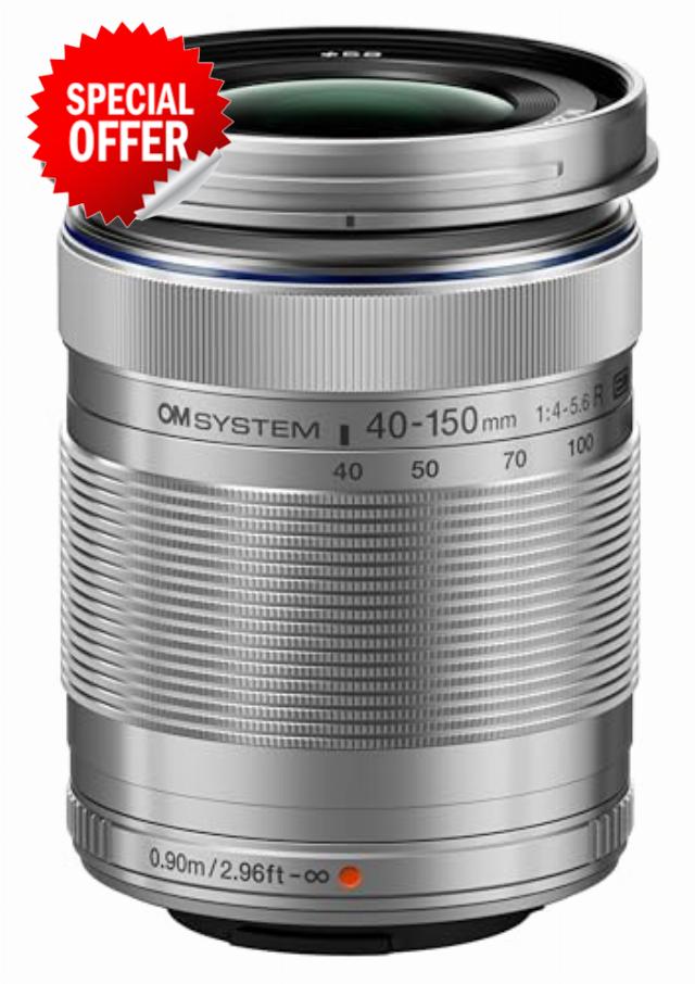 OM SYSTEM Olympus M.Zuiko Digital 40-150mm F4.0-5.6 R Silver for Micro Four Thirds System Camera