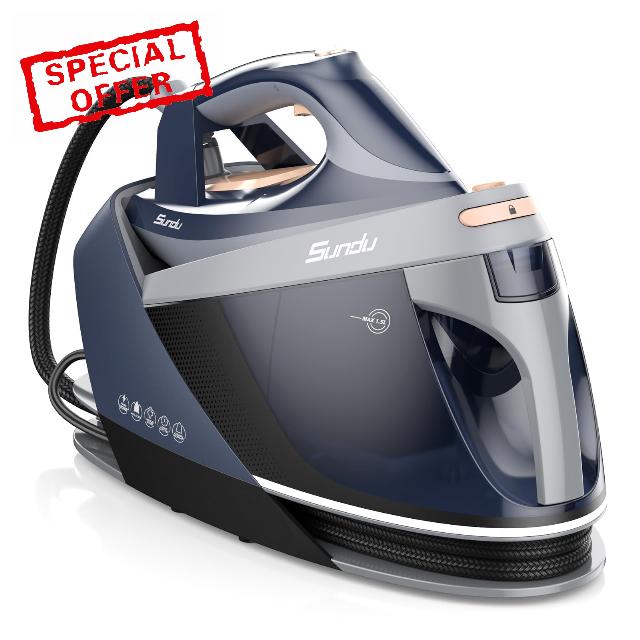 1800W Steam Iron for Clothes with Digital Display Steam Station