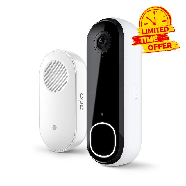 Arlo Video Doorbell 2K 2nd Generation & Chime 2 Bundle