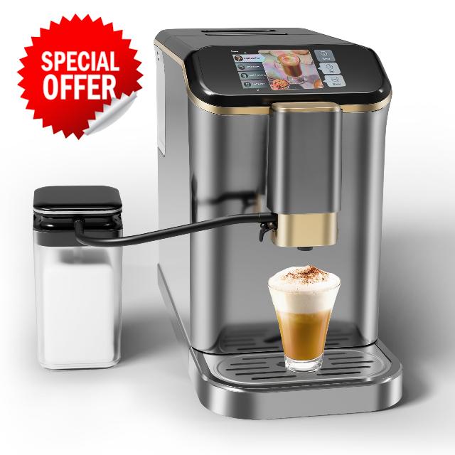 Super Automatic Espresso Machine 20 Bar With Milk Frother
