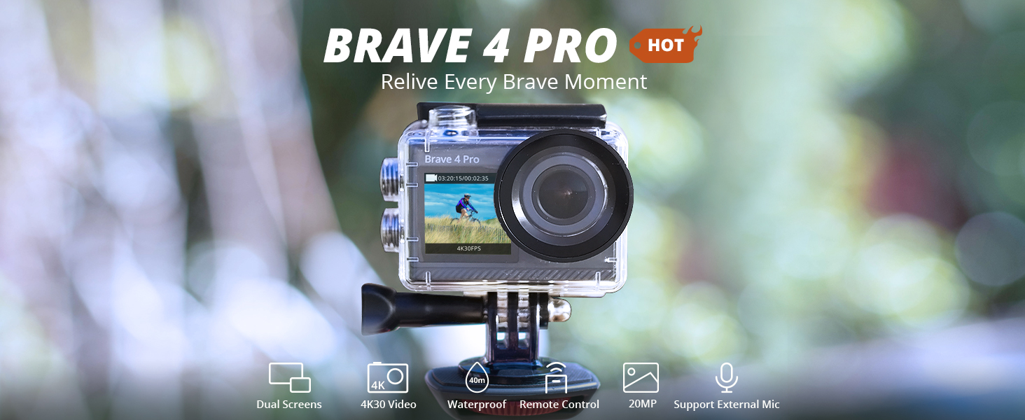 akaso brave 4 pro action camera