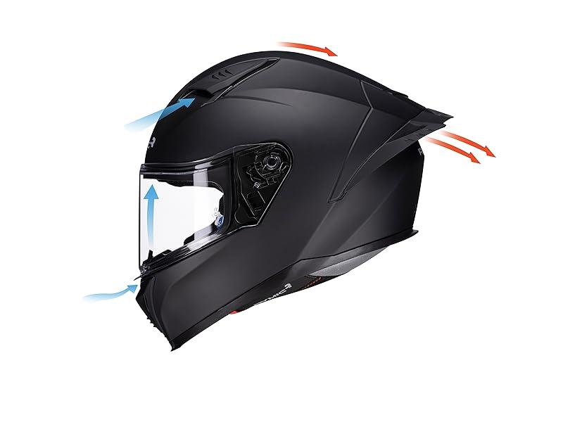 full face motorcycle helmet