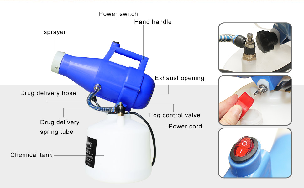 electric ulv fogger machine atomizer cold indoor home outdoor garden
