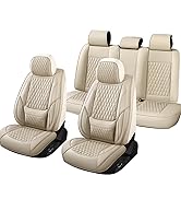 Car Seat Covers, Leather Car Seat Covers, Automotive Seat Covers 2 Front Seats, Fit for Most Cars...