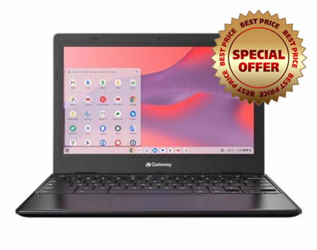 acer Gateway Chromebook 311 CBO311-1H-C1MX Laptop | Intel Celeron N4500 | 11.6" HD (1366 x 768) Display | 4GB LPDDR4X | 64GB eMMC | Wi-Fi 5 802.11ac | Chrome OS | Star Black