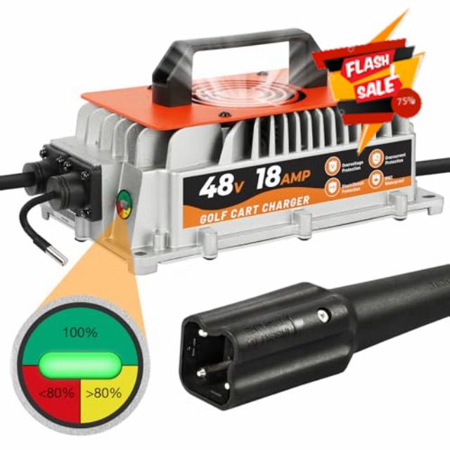 18 AMP 48 Volt Golf Carts Battery Charger for Yamaha G29 Drive & Drive 2