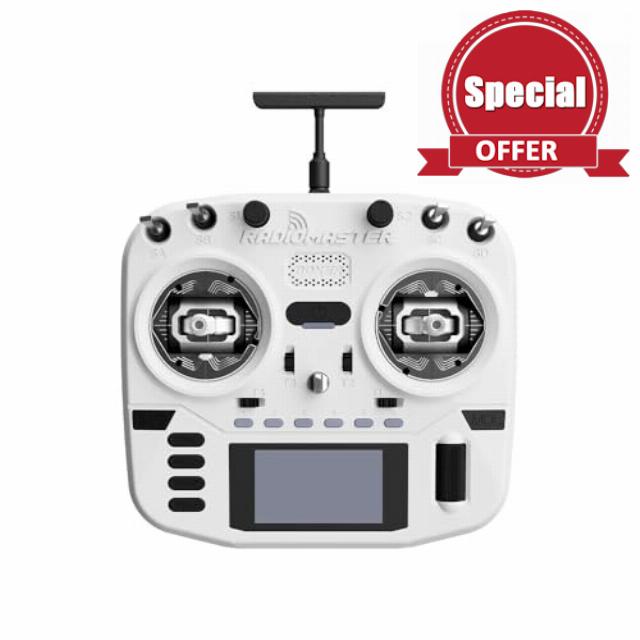 RadioMaster Boxer Crush EdgeTX 2.4G 16CH Remote Controller ELRS with AG01 Hall Gimbals (White)