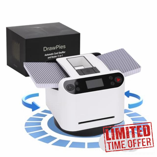 Automatic Card shuffler and Dealer Machine Rotating