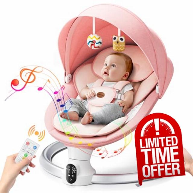 Baby Swing for Infants - Electric Baby Rocker with Exclusive App Function