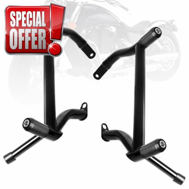 Saddlebag Guard Road Glide Bracket for Harley Davidson Touring Street Black Tip Over Saddle Bag Guards Protection Crash Bar 2009-2024