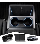ELECFRESH Rear Under Seat Organizer for Tesla Cybertruck 2024 (Leather) Second Row Under Seat Sto...