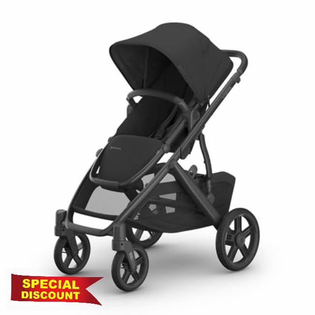 UPPAbaby Vista V3 Stroller - Full-Size Single-to-Double Stroller System - Toddler Seat