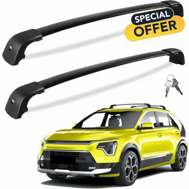 Roof Rack Cross Bars 220lbs Compatible with Kia NIRO 2023 2024 with Flush Side Rails