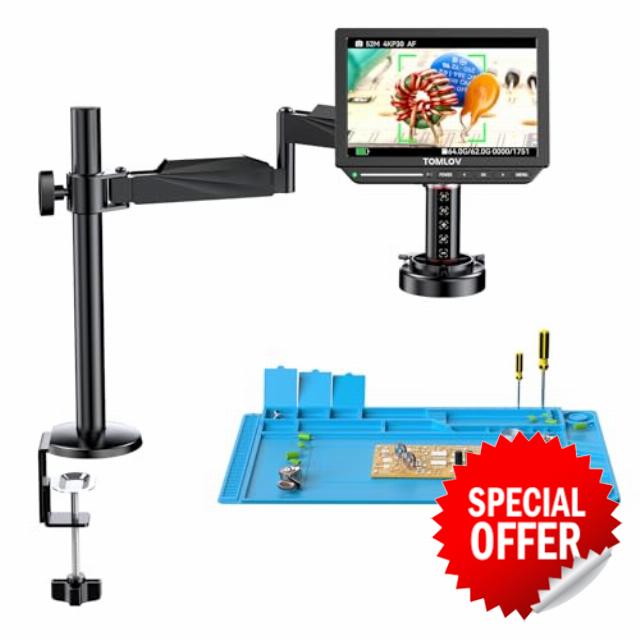 TOMLOV Autofocus 4K Digital Microscope