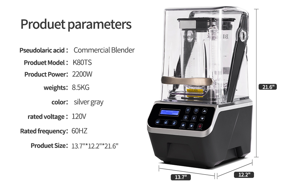 Soundproof & Quiet Commercial Blenders,