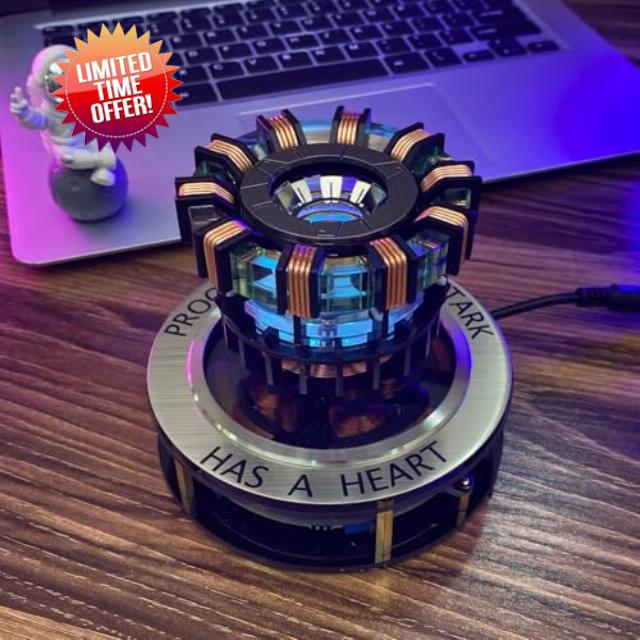 Arc Reactor Light Levitating Display - Levitating Decor Proof That Tony Has A Heart Desk Decor Floating Display