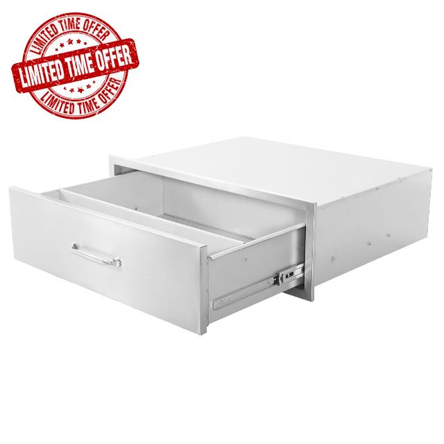 PioneerWorks 30" W x 10" H x 23" D Outdoor Kitchen Drawers